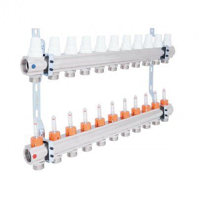Коллектор Icma 1" 11 выходов, с расходомерами №K013 87K013PT06 фото