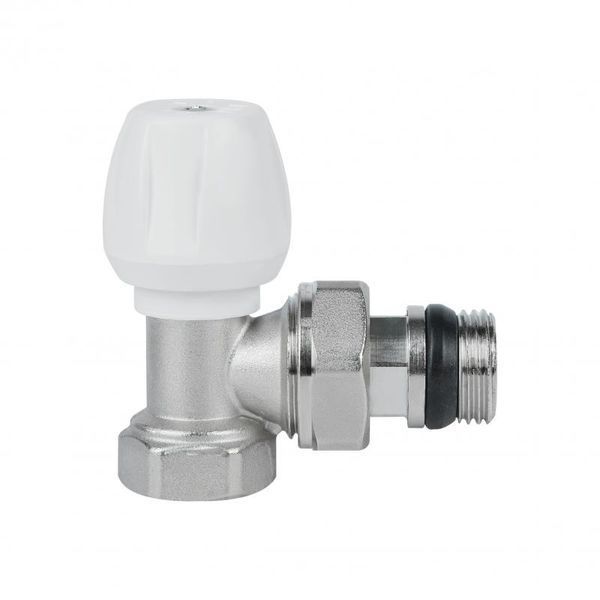 Кран радіаторний Icma 1/2" з антипротіканням кутовий з ручкою №802+940 82802AD06940 фото