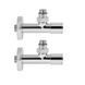Комплект кранів SD Forte 1/2" НР для рушникосушарки кутовий SF395W15 SF395W15 фото 3