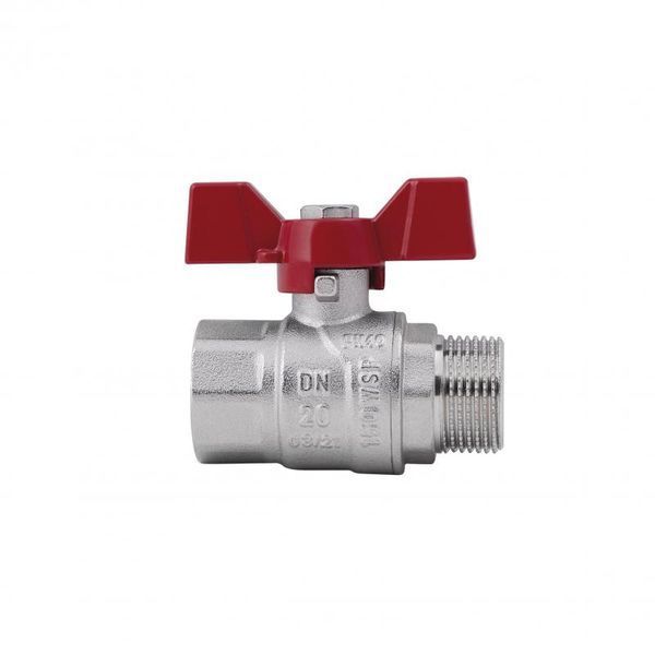 Кран шаровой SD Forte 3/4" ВН для воды (бабочка) SF607W20 SF607W20 фото