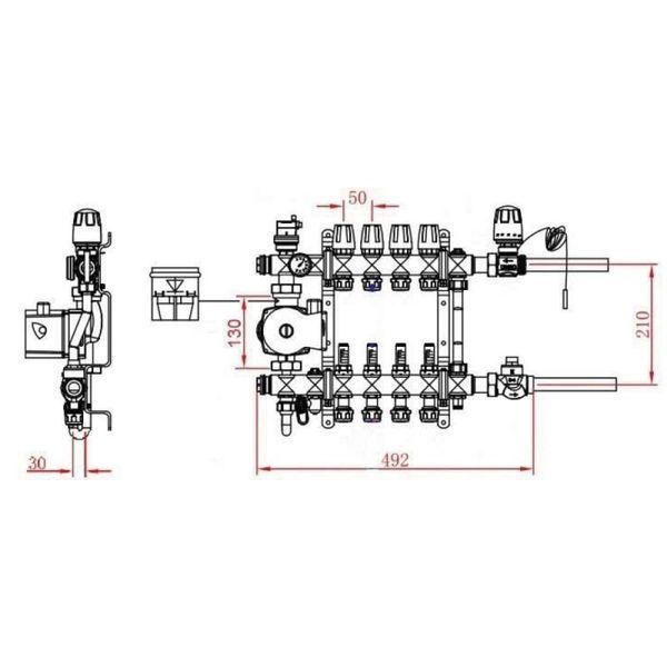 Коллекторная группа SD Forte 1" 4 выхода SFE0014 SFE0014 фото
