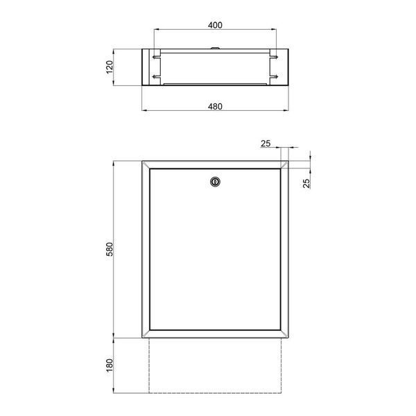 Коллекторный шкаф Icma (UA) 480х580х120 внутренний №1 IUASHK485811V1 фото