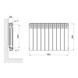 Радиатор алюминиевый Thermo Alliance All-Vulcan 500/96 1,05 кг V50096A фото 3