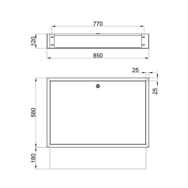 Коллекторный шкаф Icma (UA) 850х580х120 внутренний №4 IUASHK845811V4 фото