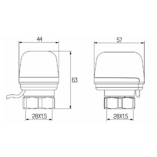 Сервопривод Icma 220V тип закрытый №983 (NC) 82983NC53 фото