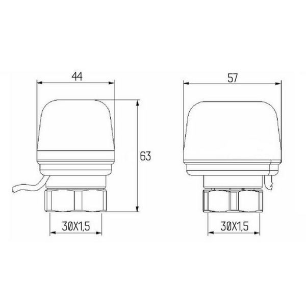 Сервопривод Icma 230V тип закритый №980 (NC) 82980NC53 фото