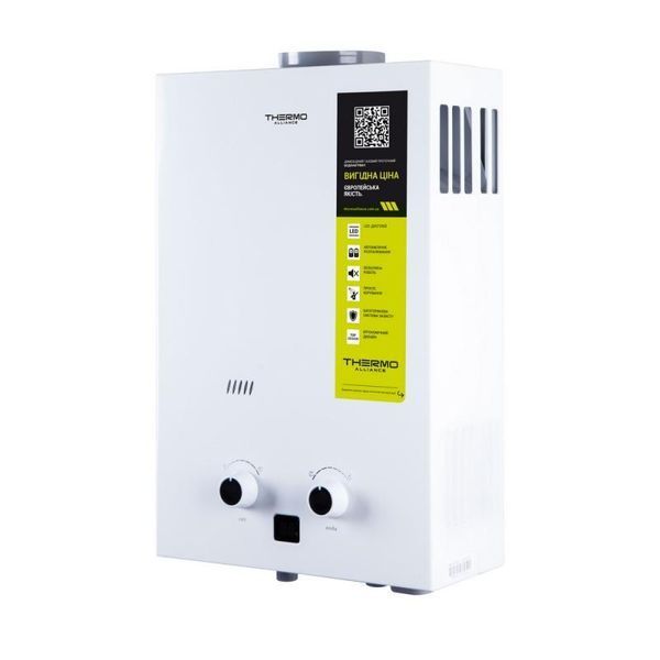 Колонка газовая дымоходная Thermo Alliance Compact JSD20-10CL 10 л White JSD2010CLWHITECOMPACT фото