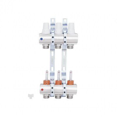 Коллектор Icma 1" 3 выхода, с расходомерами №K013 87K013PH06 фото