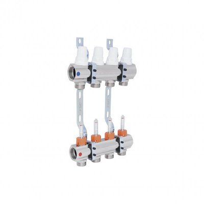 Коллектор Icma 1" 4 выхода, с расходомерами №K013 87K013PJ06 фото