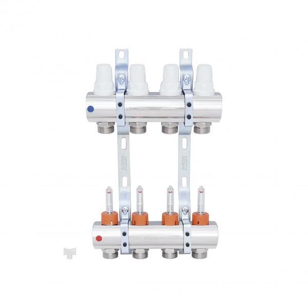 Коллектор Icma 1" 4 выхода, с расходомерами №K013 87K013PJ06 фото