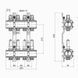 Коллектор Icma 1" 4 выхода, с расходомерами №K013 87K013PJ06 фото 2