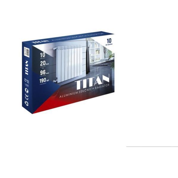 Радіатор алюмінієвий Titan 500/96 SD00029108 фото