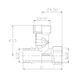 Кран приладовий кульовий SD Forte 1/2"х3/4"х1/2" SF186W152015 SF186W152015 фото 2