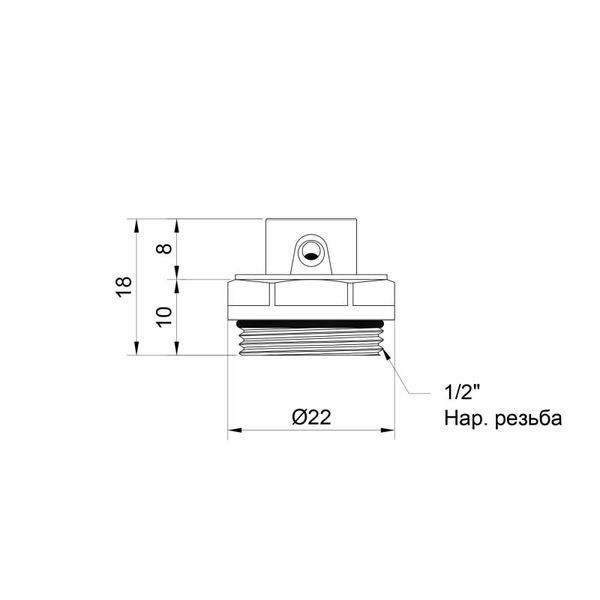 Кран Маєвського SD Plus 1/2" SD210W15 SD210W15 фото